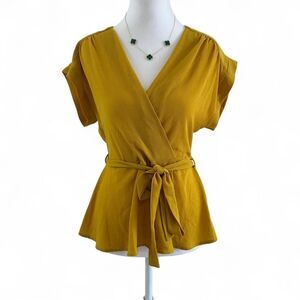 Monteau Women's Yellow Blouse